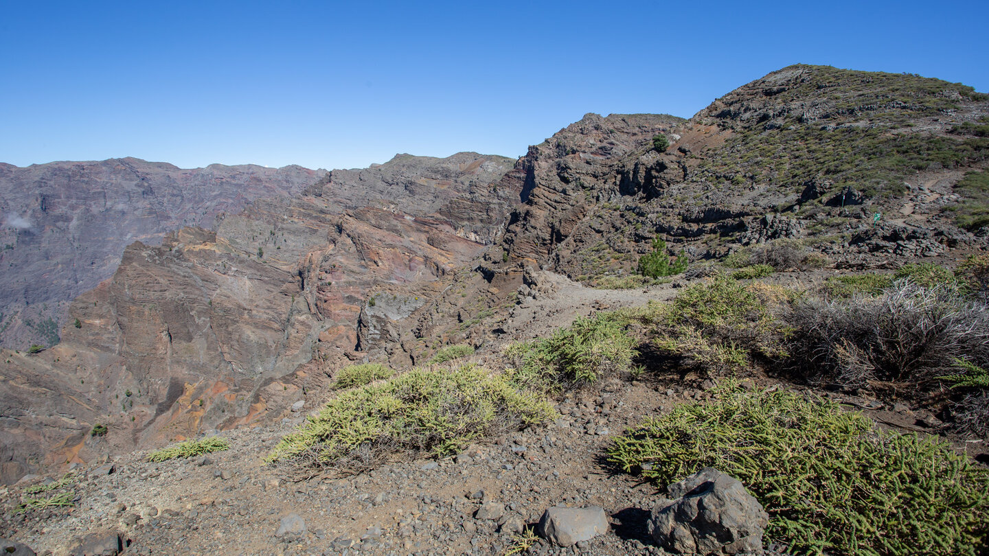 Ausblick vom Höhenwanderweg Richtung Pico de la Cruz