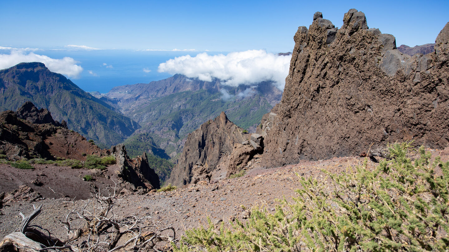 natürlicher Aussichtspunkt mit Blick über die Schlucht Barranco de Angustias