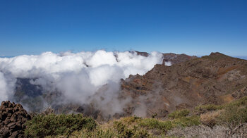 aufziehende Wolken über dem Nationalparks Caldera de Taburiente