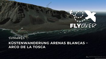 Wildes El Hierro: Küstenwanderung zum Arco de la Tosca im 3D-Flyover
