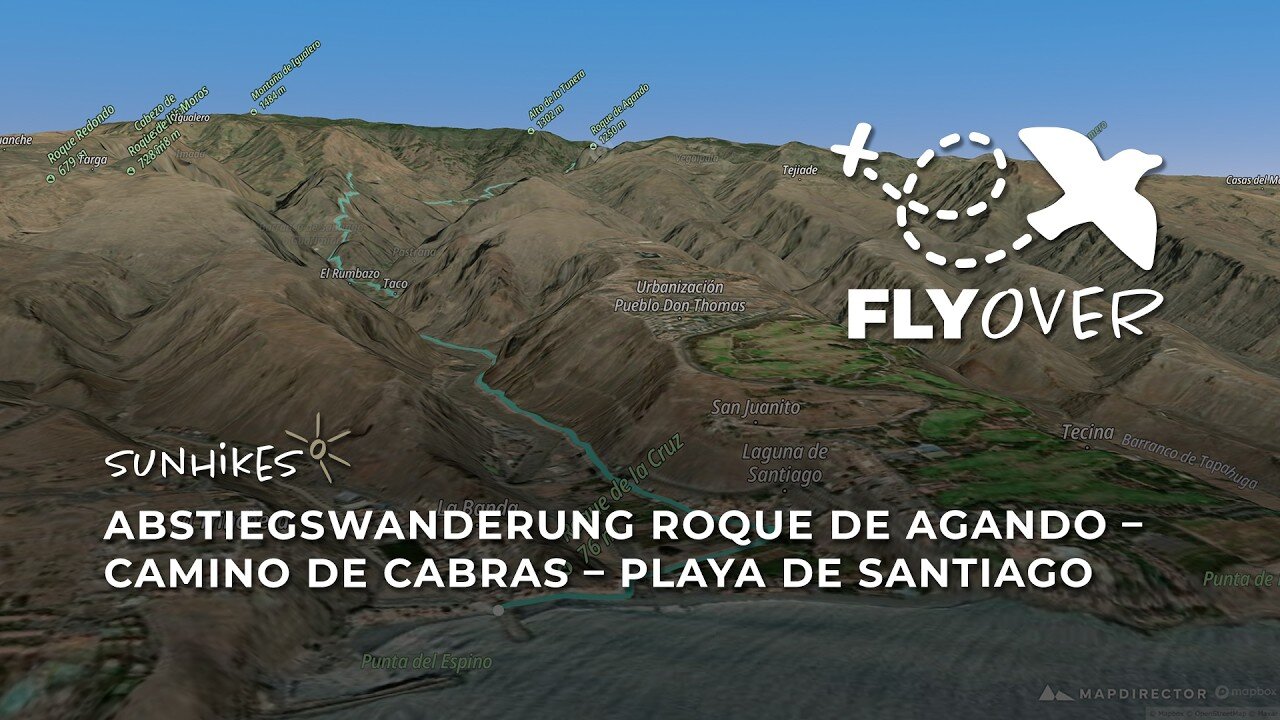 Traumhafter Inselabstieg: Vom Roque de Agando nach Playa de Santiago im 3D-Flyover