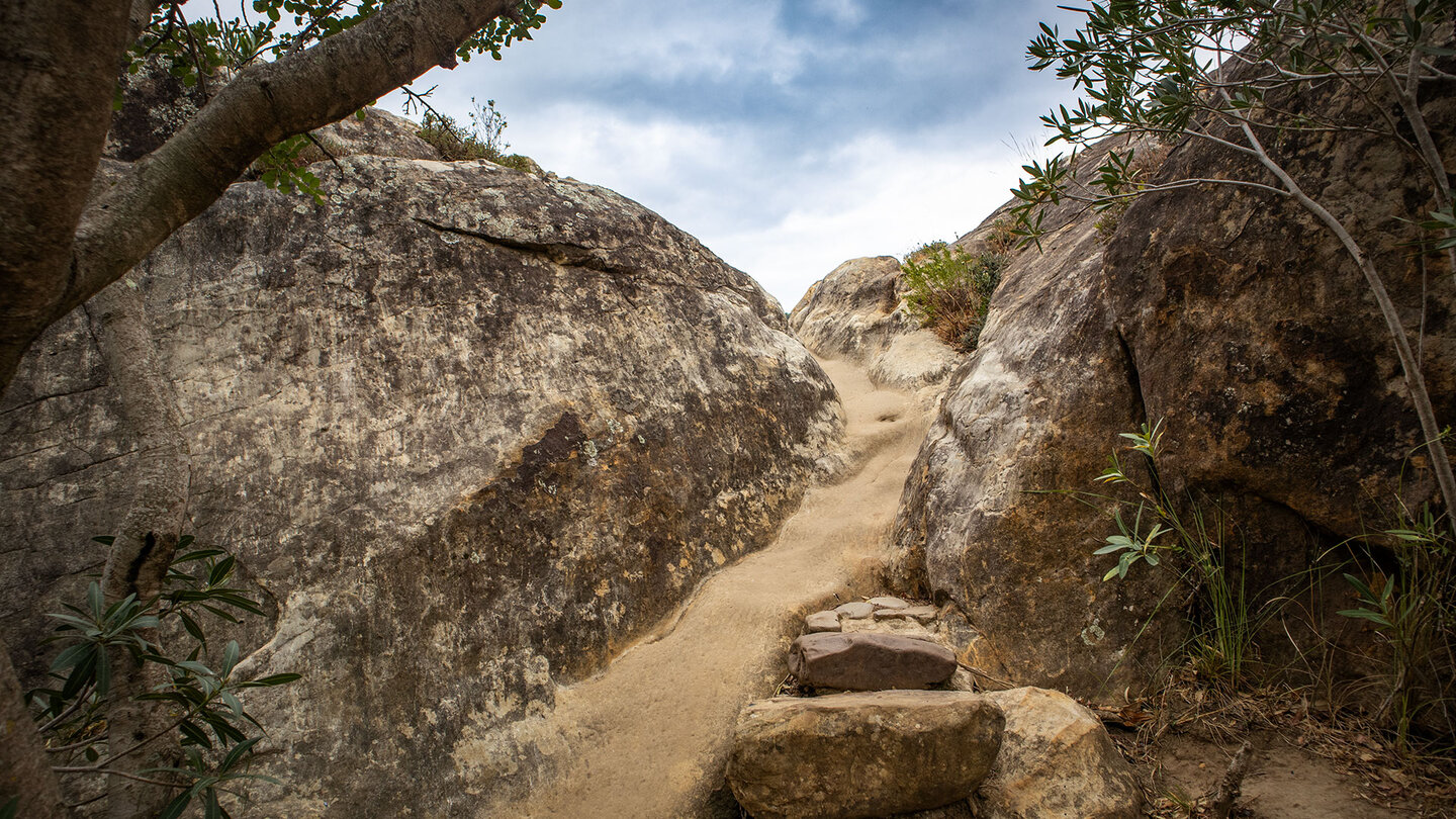 Felsenroute durch die Hozgarganta-Schlucht