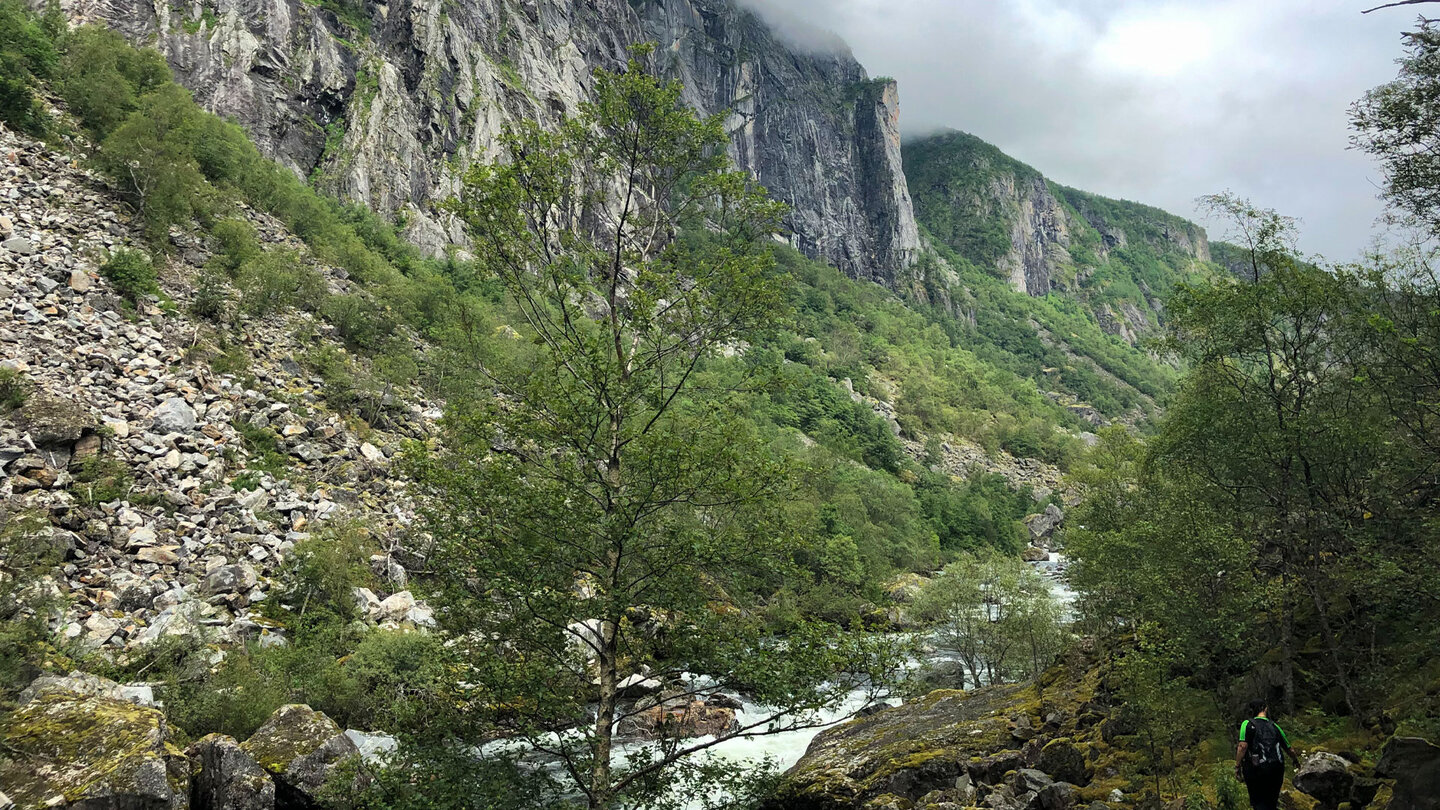 Blick entlang des Bjoreio