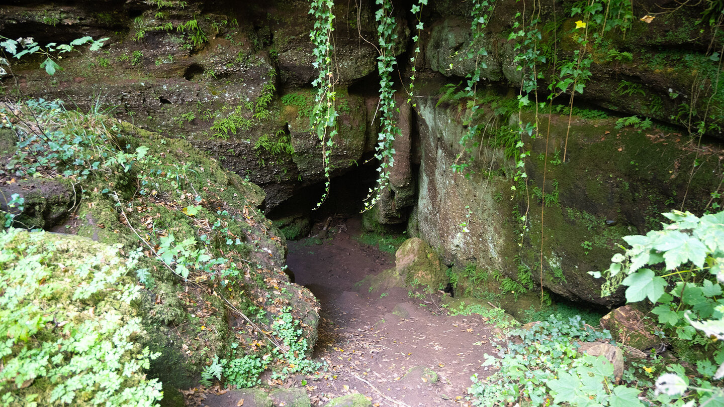 Kieselsandstruktur am Haspelfels bei Obersimten Kieselsandstruktur am Haspelfels