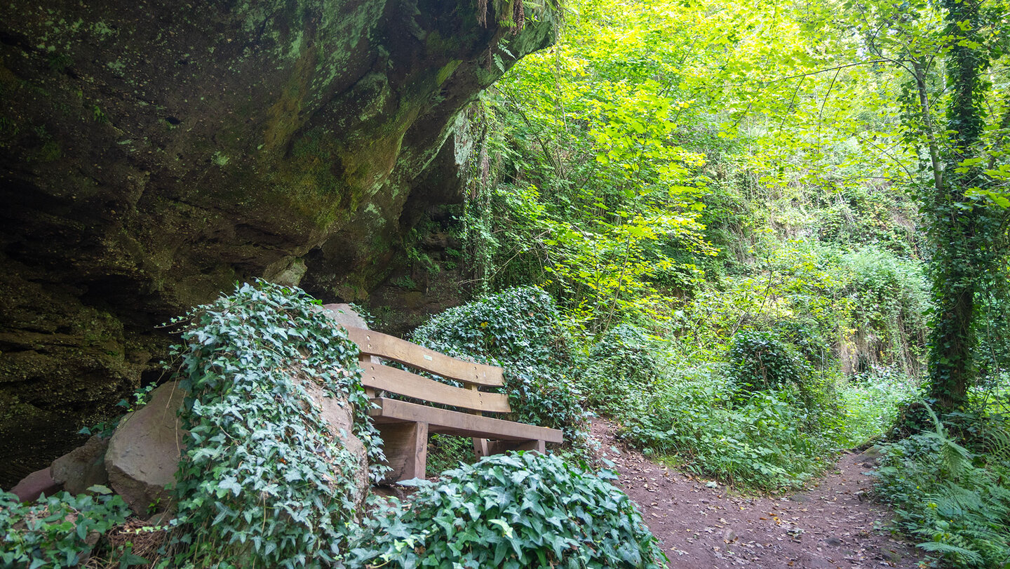 Rastplatz am Haspelfels im Gersbachtal Rastplatz am Haspelfels