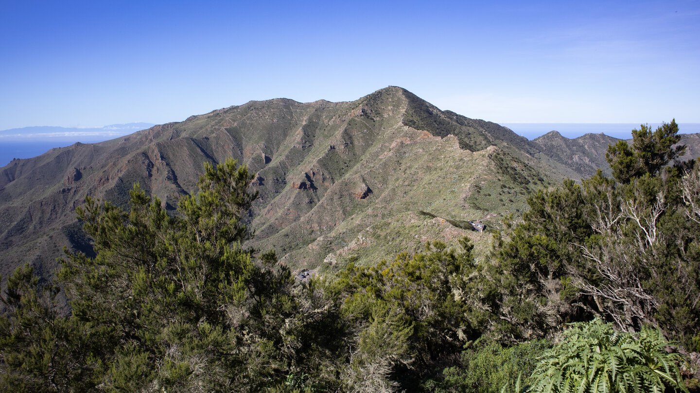 der Berg Baracán vor dem Hochplateau Teno-Alto