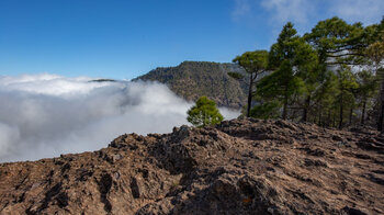 Wolken am Aussichtspunkt zum Roque Faneque