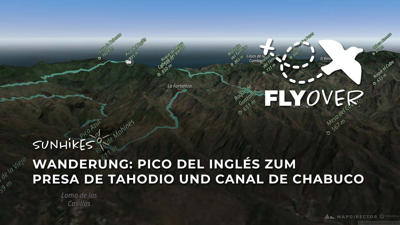 Die Extremrunde des Anaga-Gebirges: Stausee & Canal de Chabuco im 3D-Flyover Video