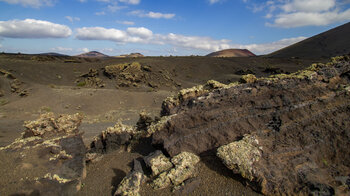 spektakuläre Vulkanlandschaft rund um den Montaña del las Lapas o del Cuervo