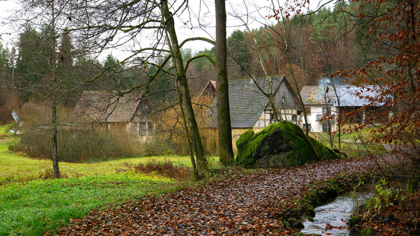 Gebäude der Mittelmühle im Klumpertal nahe Pottenstein