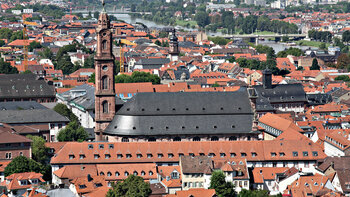 Jesuitenquartier und Jesuitenkirche in der Altstadt von Heidelberg