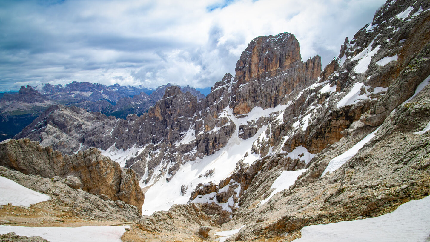 Piz Popena im Cristallo-Massiv der Ampezzaner Dolomiten Piz Popena im Cristallo-Massiv