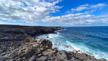 Vulkanküste im Süden der Insel Lanzarote