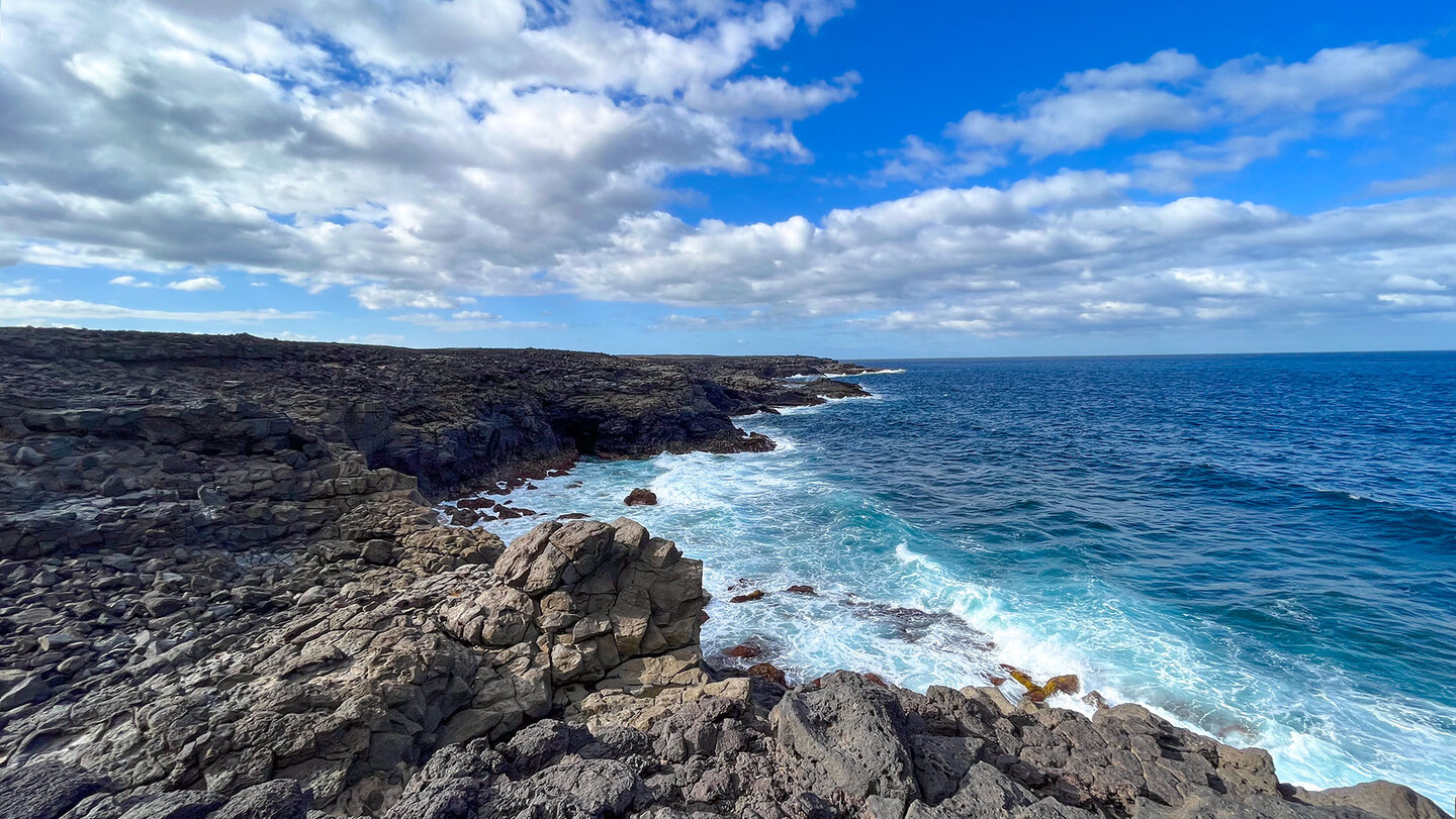 Vulkanküste im Süden der Insel Lanzarote