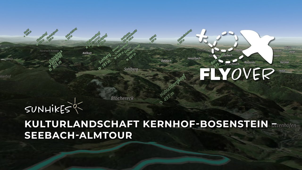 Kulturlandschaft Kernhof-Bosenstein: Seebach-Almtour – Flyover