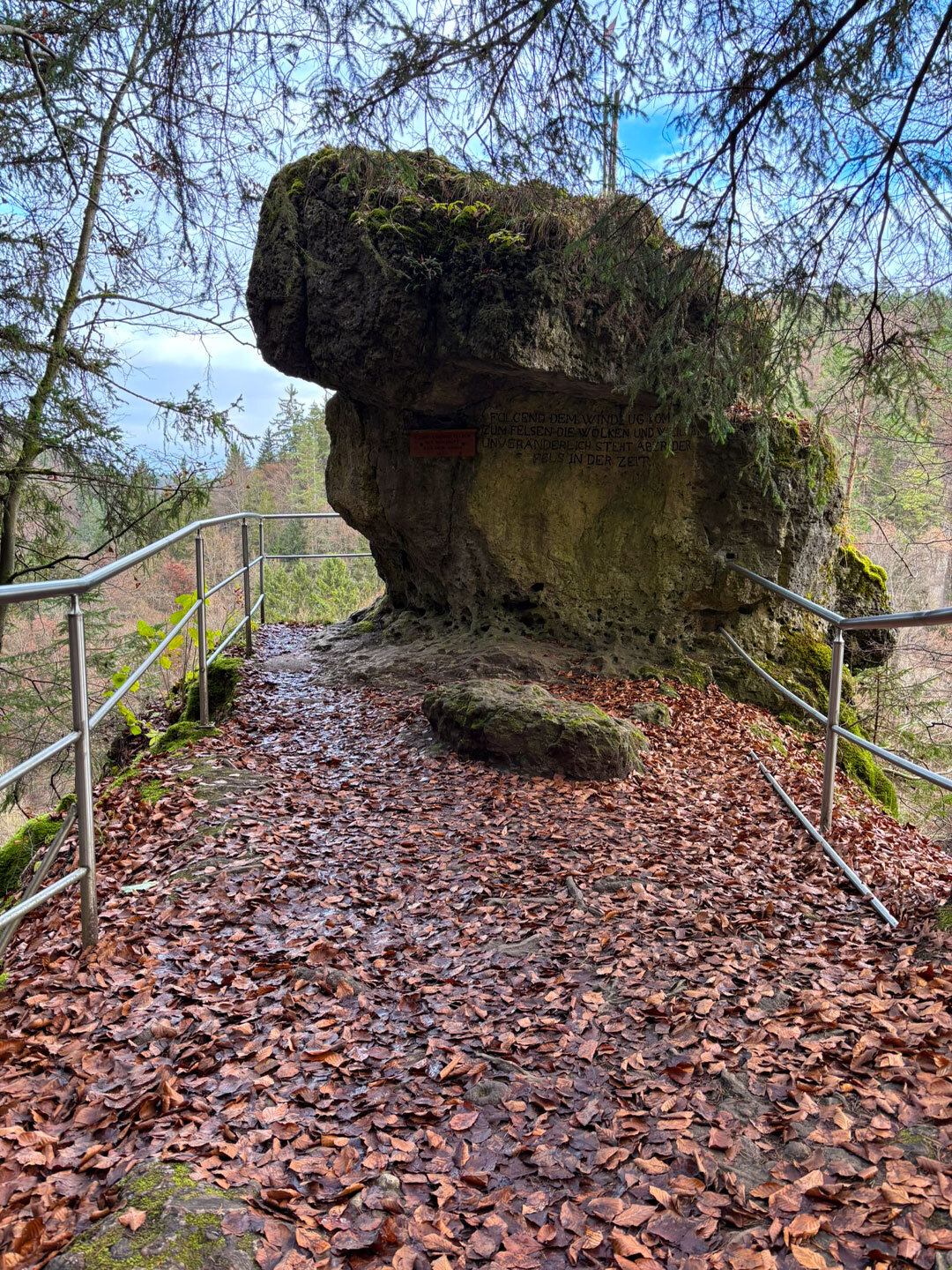 König Ludwig Felsen an der Riesenburg in der Fränkischen Schweiz