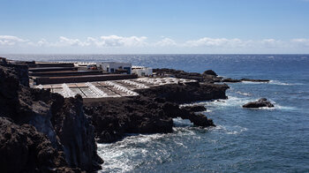 Salinas de Fuencaliente am Ende der Wandertour