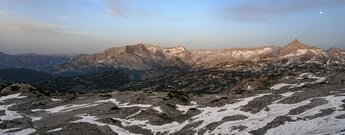 Blick über das Steinerne Meer in abendlicher Stimmung