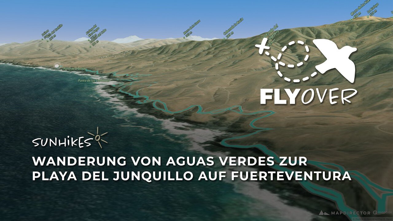 Fuerteventuras wilde Westküste erleben: Flyover Video von Aguas Verdes zur Playa del Junquillo