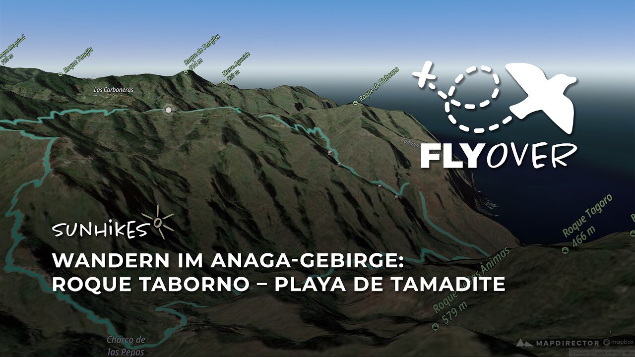 Anaga Gebirge Wanderung: Vom Matterhorn Teneriffas zur Playa de Tamadite – Flyover