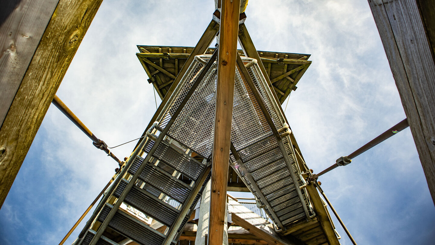 der Aussichtsturm auf dem Schauinsland hat mehrere Plattformen