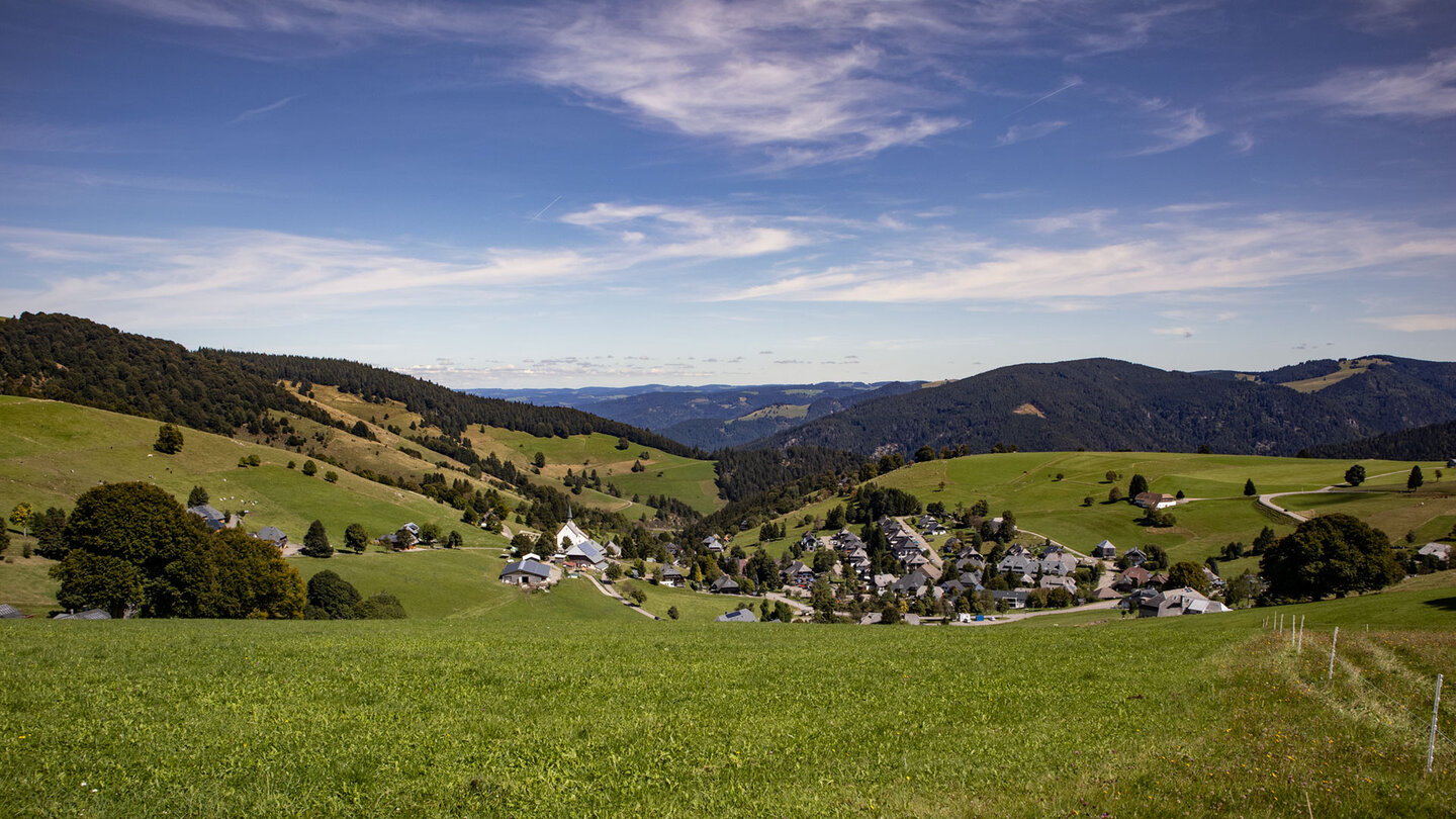 Panoramablick auf das Schwarzwalddorf Hofsgrund
