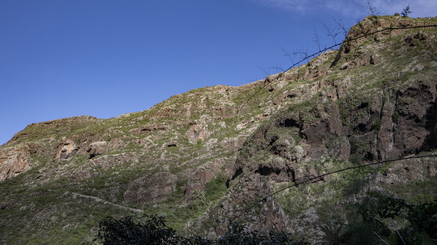 Bergzüge am Ausgang der Schlucht Barranco Sibora del Agua