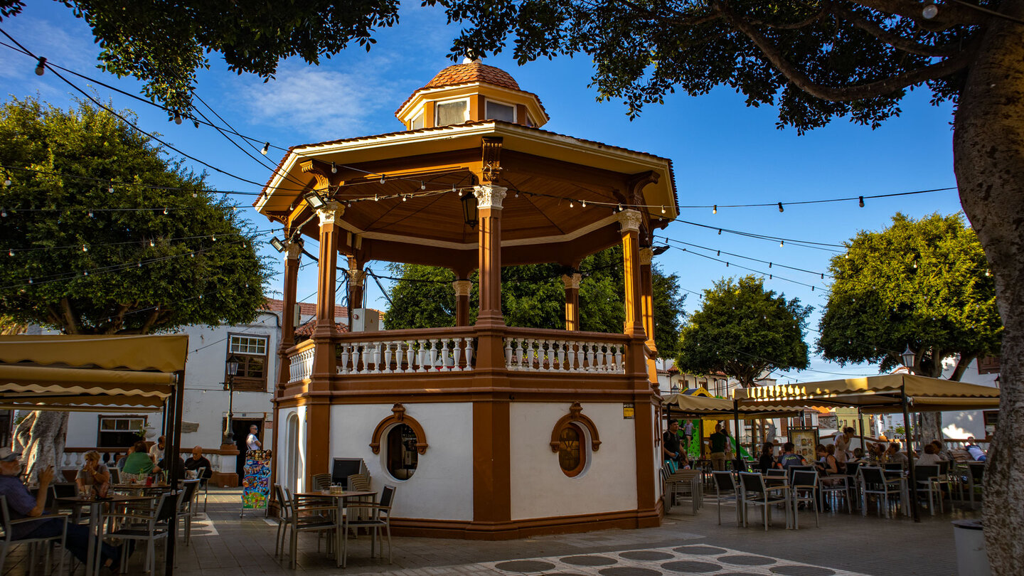 der Kiosk an der Plaza de la Cruz in Los Silos