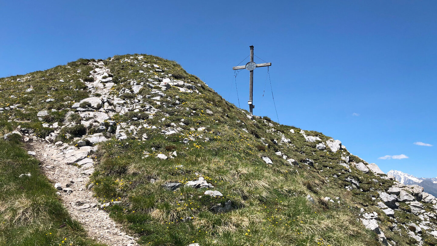 Pfad zum Gipfelkreuz des Sarlkofel