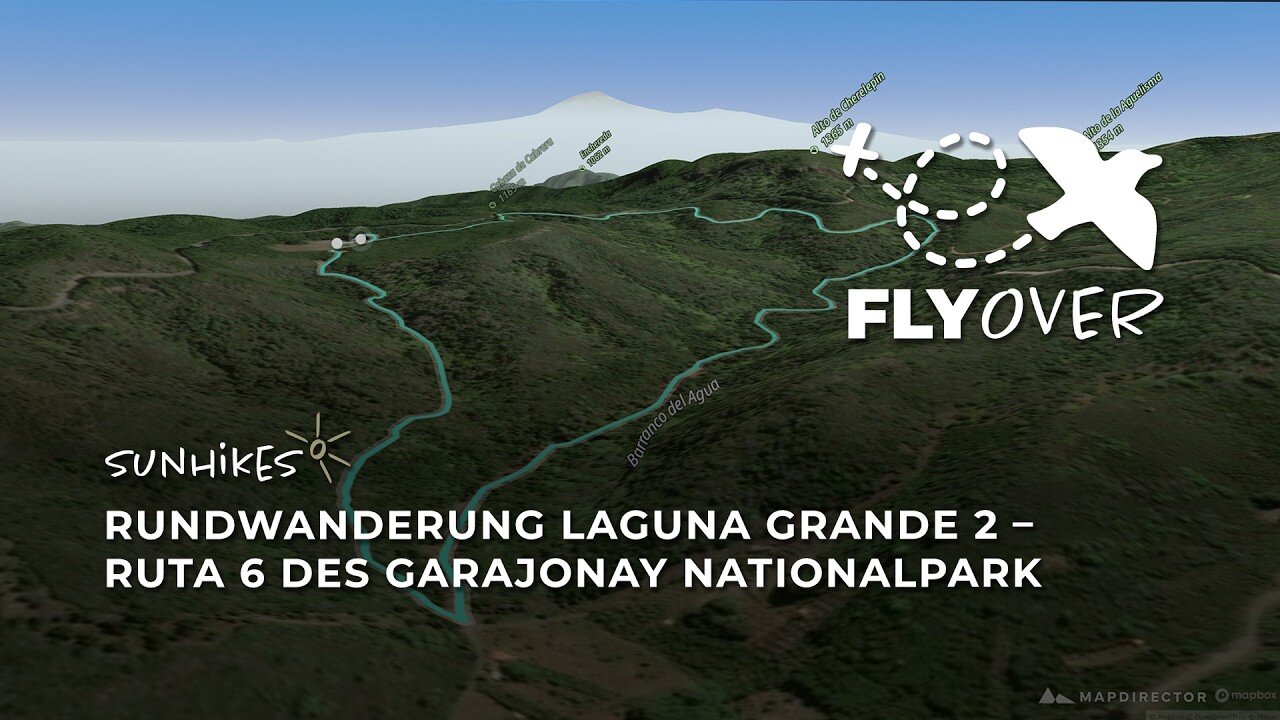 Historische Reitwege & Vulkankuppeln: Ruta 6 an der Laguna Grande im 3D-Flyover
