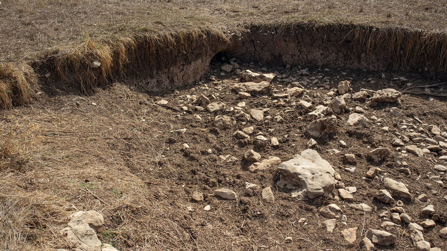 versiegte Quelle des Río Fuenseca
