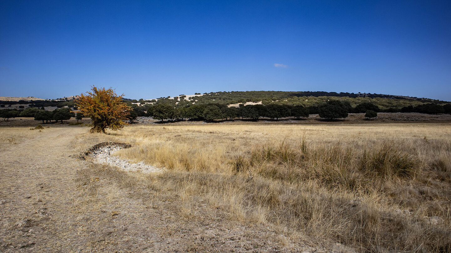 der trockene Bachlauf des Fuenseca