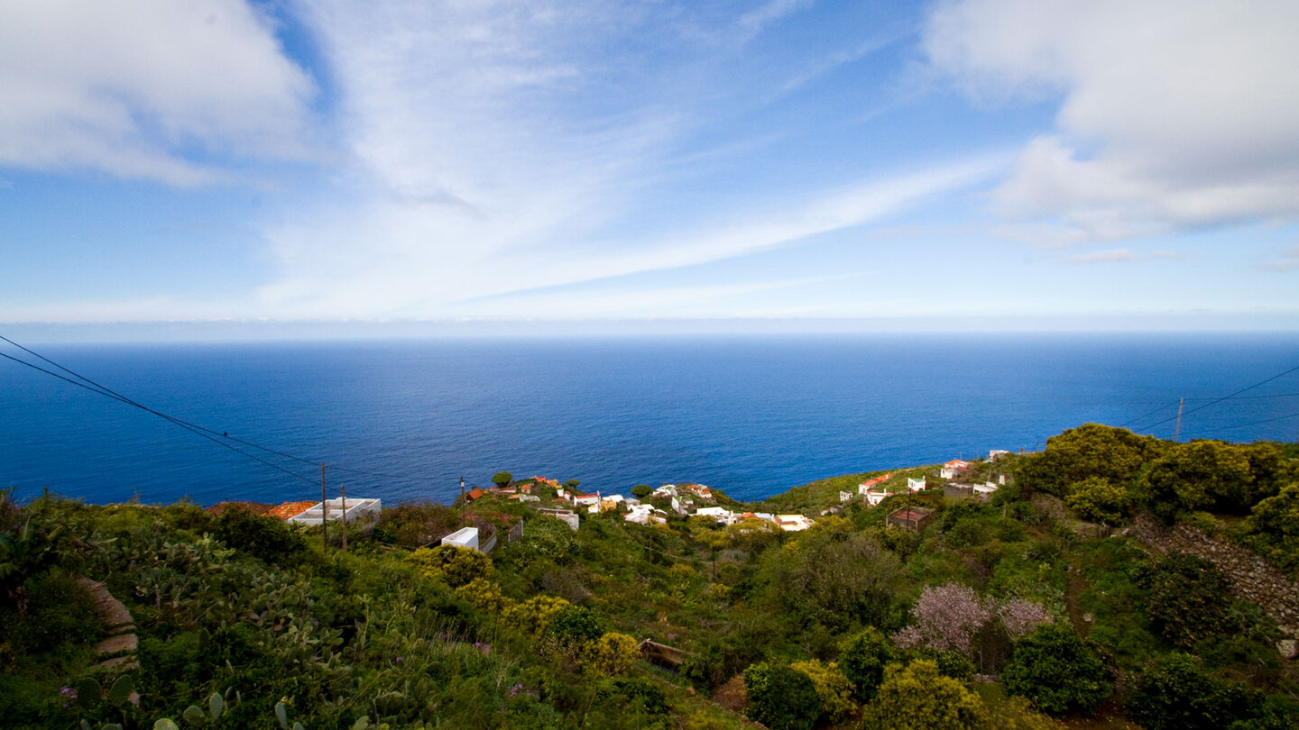 Blick über El Tablado auf La Palma auf den weiten Atlantik