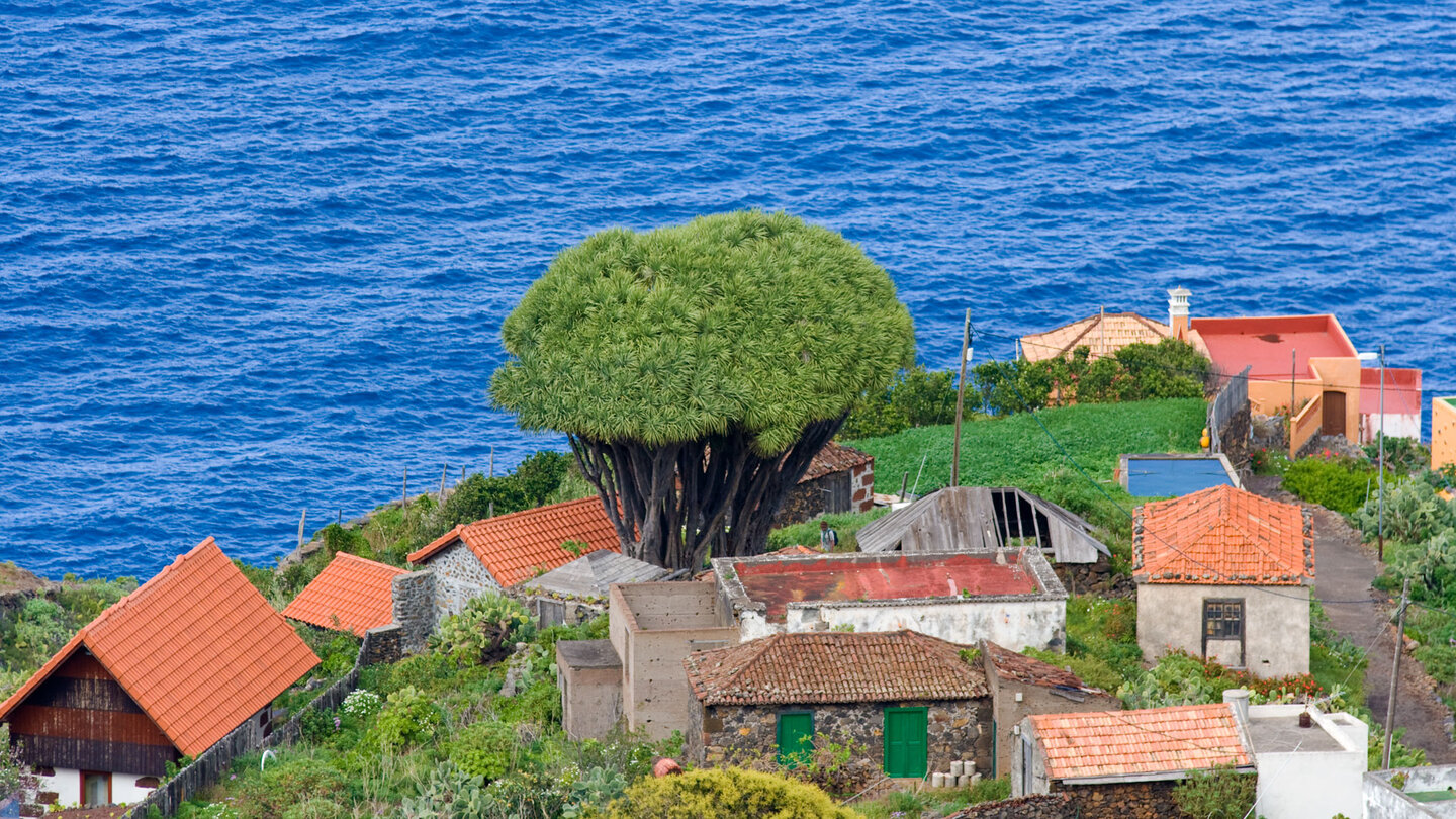 der malerische Ort El Tablado auf La Palma liegt oberhalb vom Barranco Fagundo