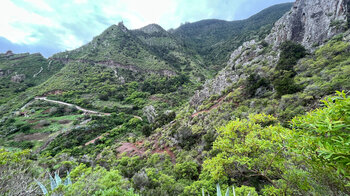 Ausblick auf die Pista de Tomadero am Berghang