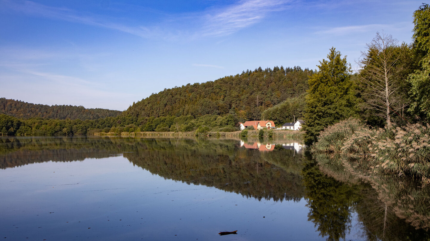 die Wanderung am Étang de Baerenthal