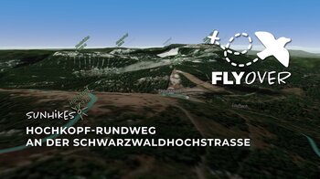 Hochkopf-Rundweg an der Schwarzwaldhochstraße – Flyover