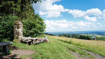 Blick über die Berg-Mähwiesenlandschaft am Vogelsberg