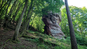 Buntsandsteinfels Keeshäwel bei Dimbach