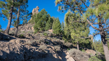 Wanderroute unterhalb der Felsstatue El Fraile