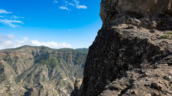 Blick vom Risco la Fogalera in die Caldera de Tejeda