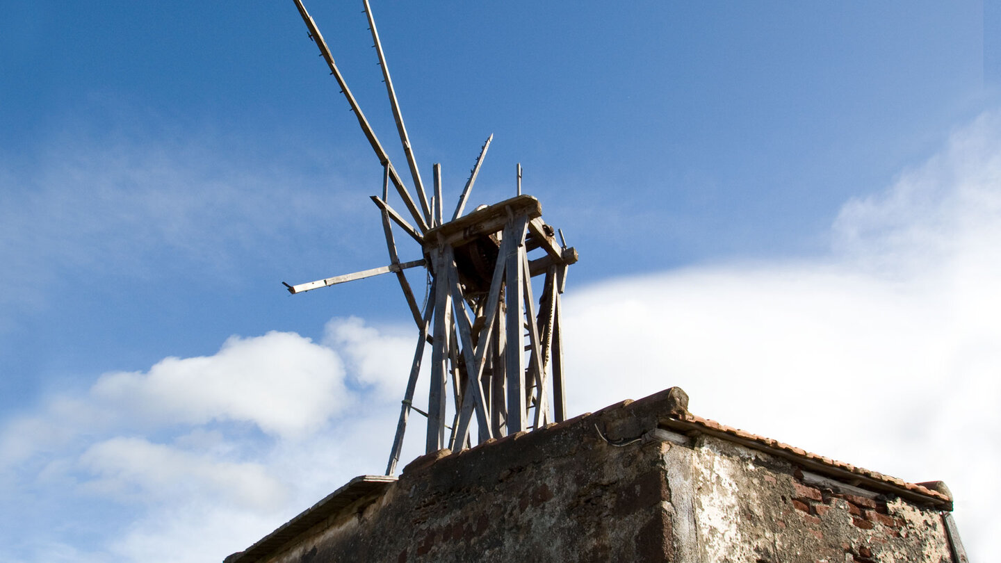 eine alte Gofio-Mühle bei Santo Domingo de Garafía