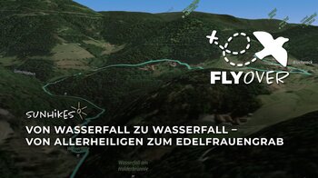 Von Wasserfall zu Wasserfall: Wanderung von Allerheiligen zum Edelfrauengrab – Flyover