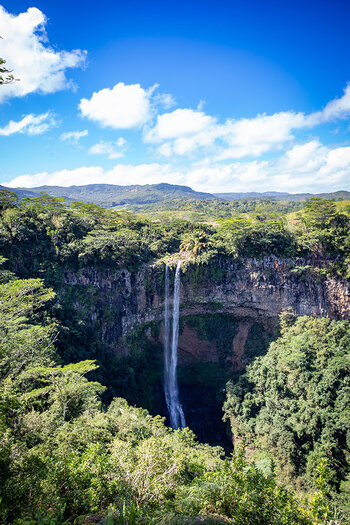 Wasserfälle Cascades de Chamarel auf Mauritius