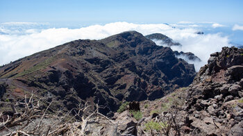 Ausblick entlang der Gipfel Richtung Süden