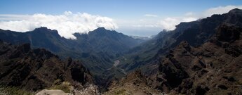 Einblick ins Herz der Caldera auf die Playa de Taburiente