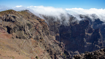 Ausblick vom Roque de los Muchachos Richtung Observatorium