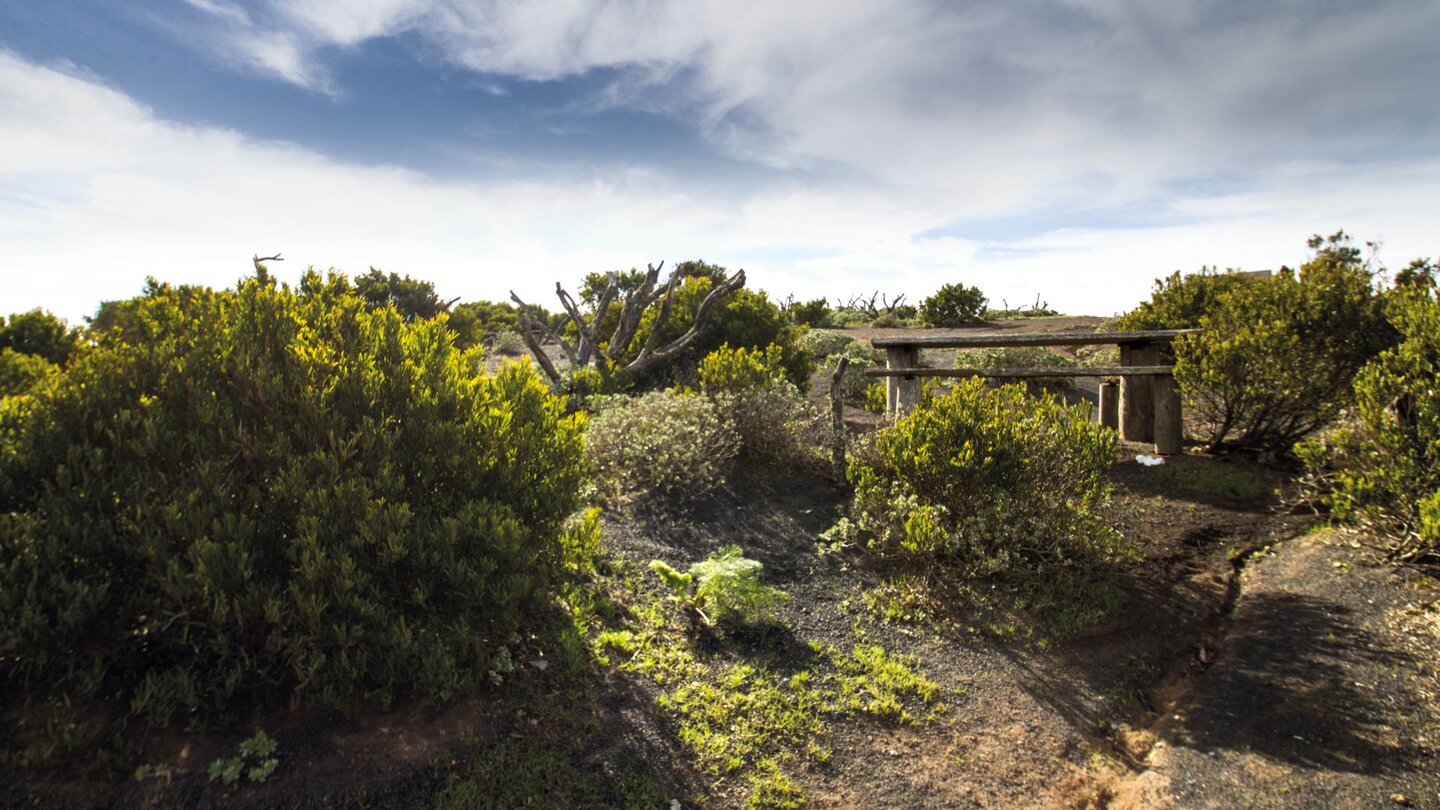 ein lauschiges Plätzchen am Mirador de Bosquecillo auf Lanzarote