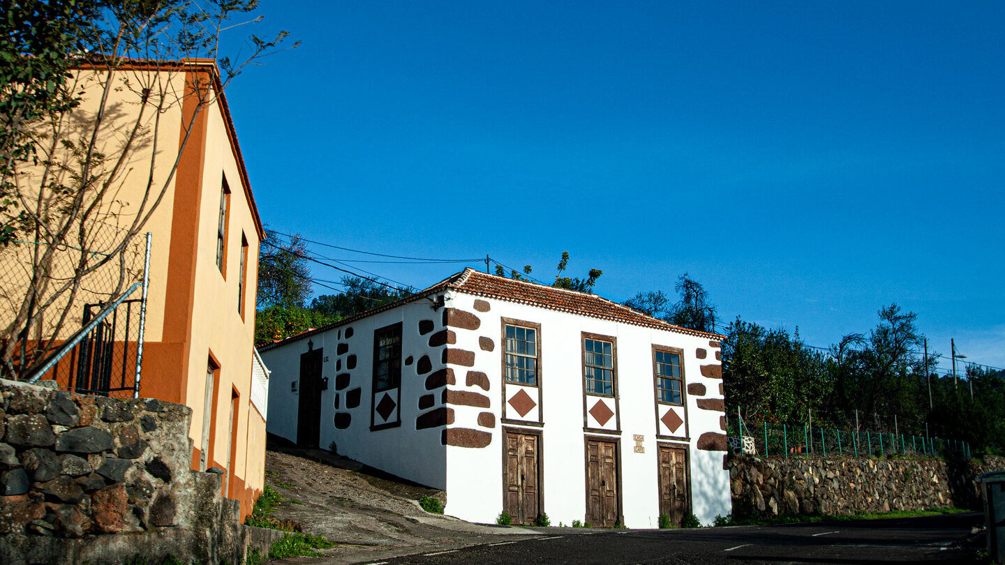 traditionell gebaute Häuser in Las Tricias auf La Palma