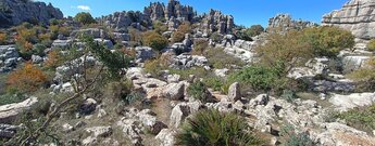 Ausblick auf die Felsen des El Torcal de Antequera